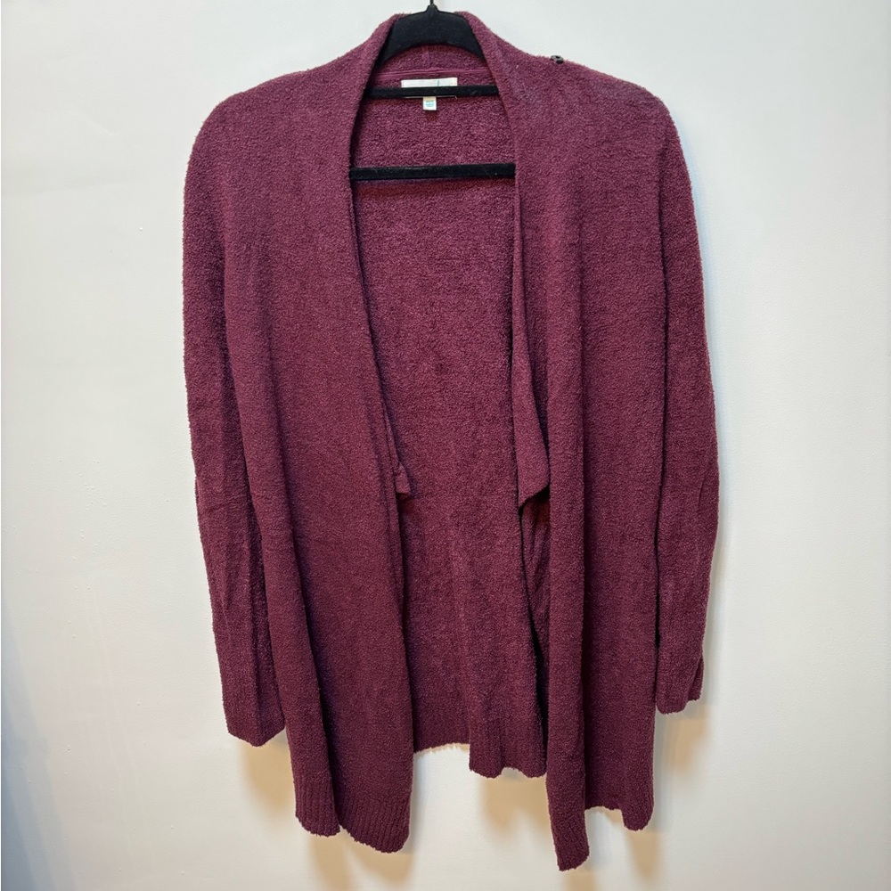 Grace & Lace Purple Open Front Cardigan Sweater
